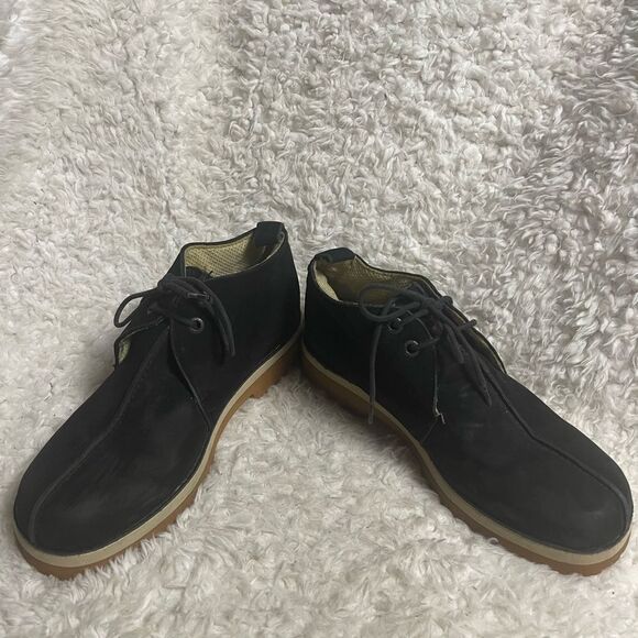 Buffalino B Boots Men's Black Nubuck lace up Boots SZ10 Rubber soles. - Picture 4 of 10